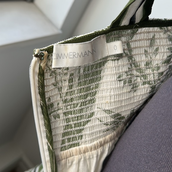 Zimmermann Green Stripe Cotton Sundress - Picture 8 of 8